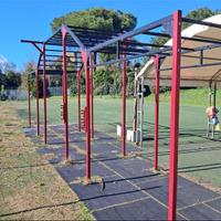Struttura parkout/palestra per allenamento