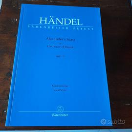 Alexander's Feast, Handel spartito canto piano