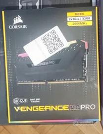 Corsair venegance pro RGB ddr4 32gb (2x16gb) 2666 