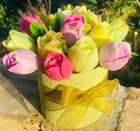 fiori di sapone, mazzi di fiori