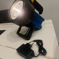 Torcia vintage alogena batteria piombo nuova