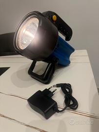 Torcia vintage alogena batteria piombo nuova