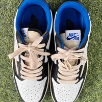 Air Jordan 1 Low Bianco, Blu e Nero Taglia 41