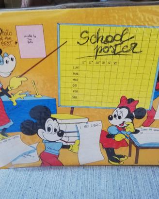tabellone poster scolastico Walt Disney Company 