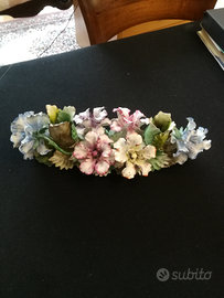 Portacandele in ceramica Capodimonte