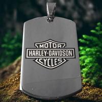 Piastrina Harley Davidson in acciaio inox