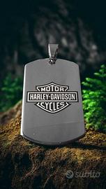 Piastrina Harley Davidson in acciaio inox