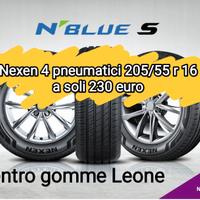 4 pneumatici gomme Nexen 205/55/16 nuove 