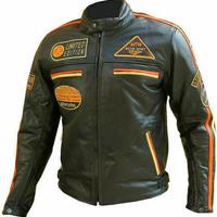 Giubotto Moto In Vera Pelle Cafè Race