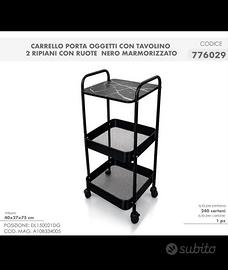 Carrello Salvaspazio con Ruote 40x27x75 cm
