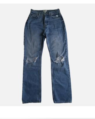 Pantaloni jeans strappati donna H&M Tg M