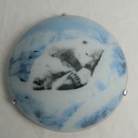 Plafoniera in vetro Orso polare