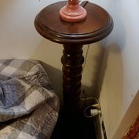 Piantana terra legno porta oggetti vintage 