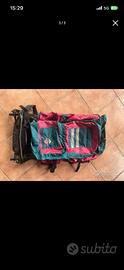 Zaino trekking vintage con struttura in alluminio