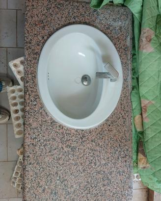 Lastra di granito rosa per bagno