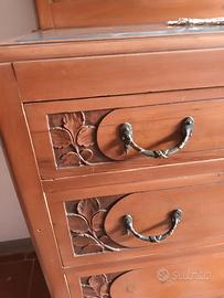 cassettone liberty con marmo