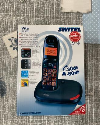 Telefono cordless con amplificatire SWITEL