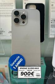 IPHONE 16 PRO MAX 256GB (GARANZIA 1 ANNO)