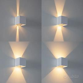 APPLIQUE LED PER ESTERNO A PARETE 12W IP65 Bianco