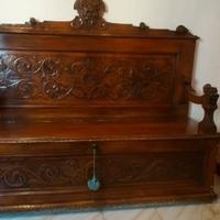 cassapanca legno rinascimentale