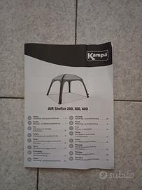 GAZEBO GONFIABILE CON PARETI MARCA KAMPA