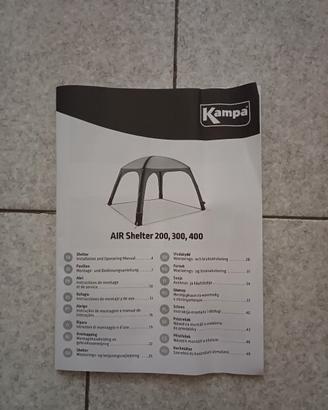GAZEBO GONFIABILE CON PARETI MARCA KAMPA