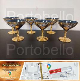 Codice: 272562 SET 6 COPPE IN VETRO LINEA MAZZUCC
