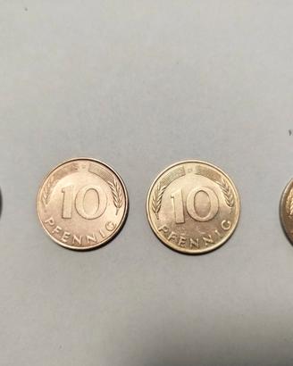 Serie D, F, G, J 10 Pfennig 1978