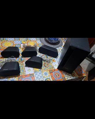 set casse 5.1 Samsung ps-wx20+5 satelliti+cavi 