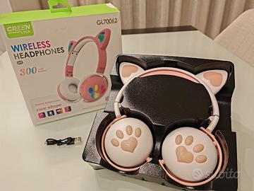 CUFFIE LED WIRELESS - NUOVE CON SCATOLA