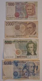 SERIE ULTIME BANCONOTE LIRE ITALIA