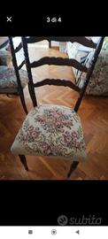 set 6 sediesalotto vintage in perfette condizioni 