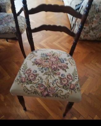 set 6 sediesalotto vintage in perfette condizioni 