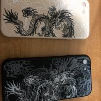 2 pezzi Cover per IPHONE 8 con drago