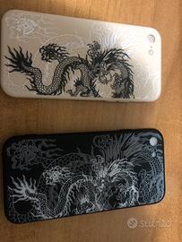 2 pezzi Cover per IPHONE 8 con drago