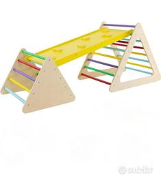 Triangolo Pikler da arrampicata con scivolo