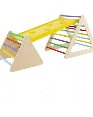 Triangolo Pikler da arrampicata con scivolo