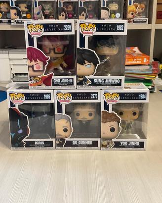Set di 5 Funko Pop della serie Solo Leveling.