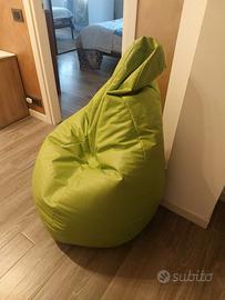 Pouf in pelle