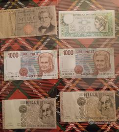 6 Banconote lire