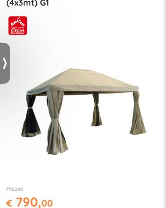 Gazebo Amicasa 4x3 mt
