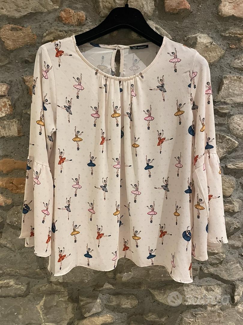 Camicia panna con disegni ballerine Abbigliamento e Accessori In vendita a Firenze