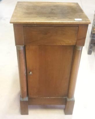 COMODINO IMPERO DEI PRIMI ANNI DELL' 800 IN NOCE