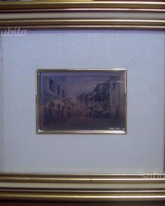 Quadro con foglia argento