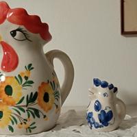 Coppia galletti in ceramica 