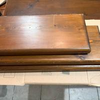 3 mensole legno massiccio