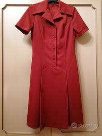 Abito vintage rosso mattone tg.46, come nuovo