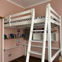 Letto a soppalco IKEA Storå bianco