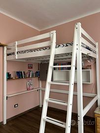 Letto a soppalco IKEA Storå bianco