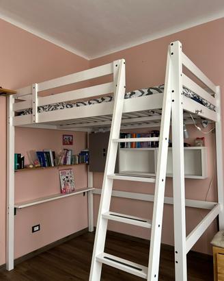 Letto a soppalco IKEA Storå bianco